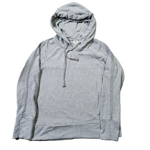 Athletic Works Womens Heather Grey Hoodie Drawstring Long Sleeve - M